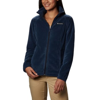 Columbia Jas Dames, Benton Springs Full Zip Fleece Petite Donkerblauw, 48XVETARD